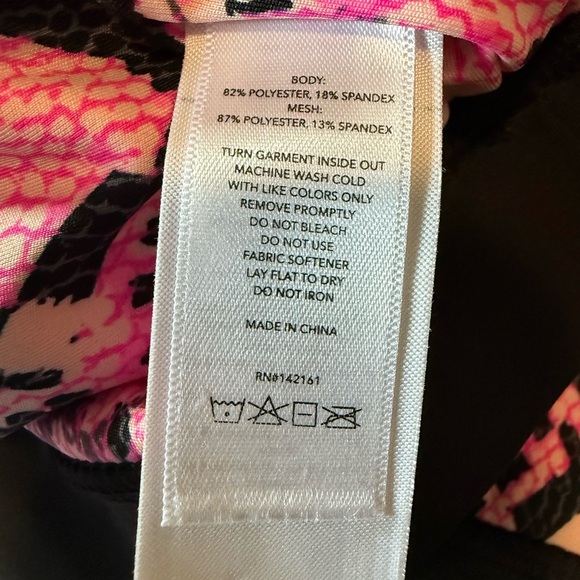 Rise Active Medium Impact  Racerback Mesh Black Band Sports Bra Size Large NWOT - Picture 9 of 14